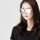 韓國代購 平光 鏤空 細邊 銀色 太陽眼鏡 平面 SG-0012